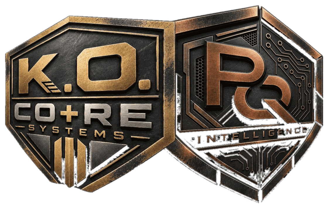 K.O. CO+RE Systems and PQ Intelligence shields. Powered by PQ Intelligence
